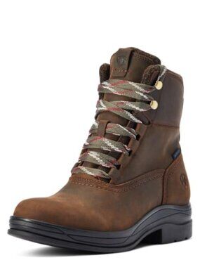 Waterproof Full-Grain Leather Ankle Equestrian Boots with 4LR Support